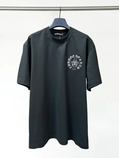 Chrome Hearts Cross Logo Light Blue T-Shirt - 9