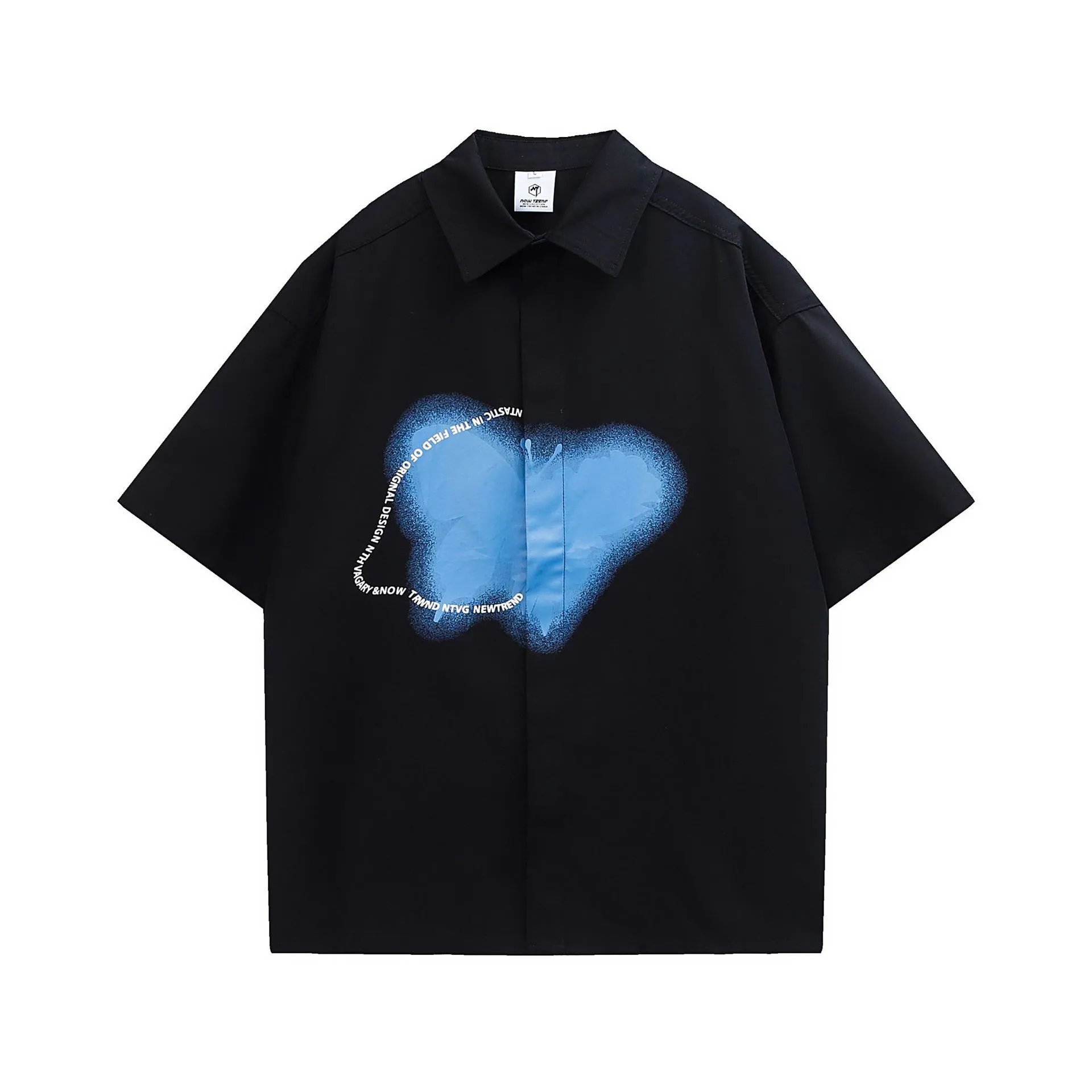 Design NTHV Library Black Oversized Short-Sleeve Shirt - 17