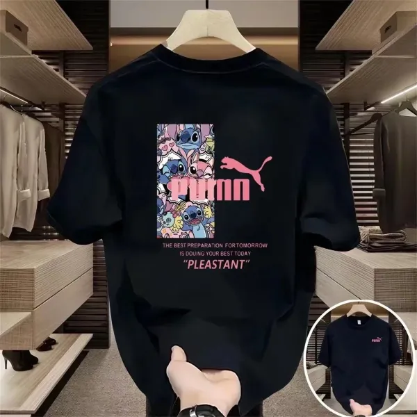 Puma Graphic Logo T-Shirt Black - 2
