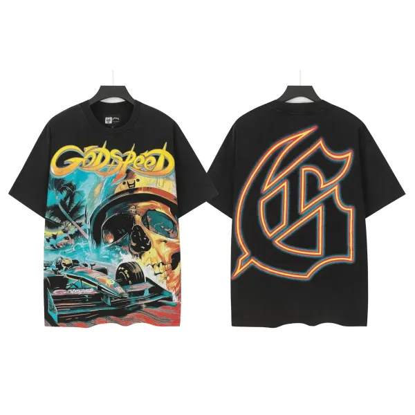 Godspeed Skeleton Graphic Black T-Shirt - 20