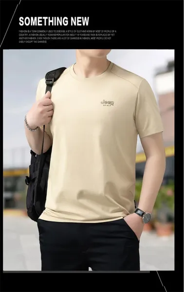 Design Jeep Spirit Classic Black Logo T-Shirt T-Shirts - 23