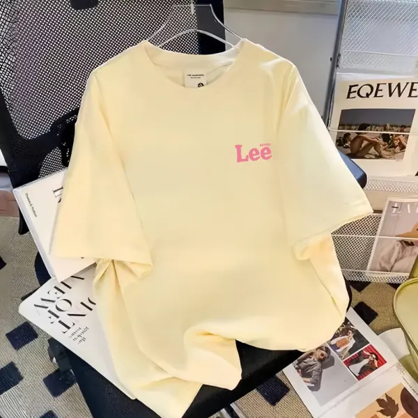 Lee x Disney Stitch Graphic Print Oversized T-Shirt White - 13