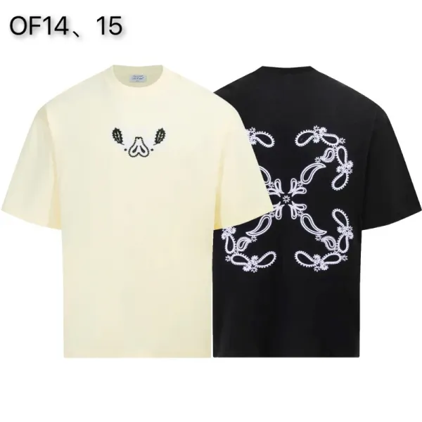Off-White Mona Lisa Tape Print T-Shirt White and Black - 17