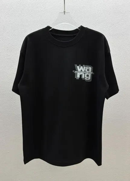 Alexander Wang Logo Neck T-Shirt White T-Shirt - 43