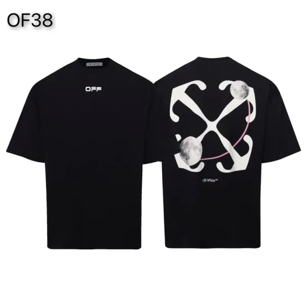 Off-White Mona Lisa Tape Print T-Shirt White and Black - 36