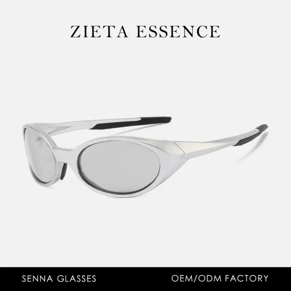 Design Zieta Essence Silver Sporty Sunglasses - 1