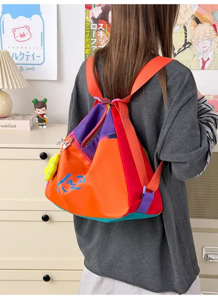Design JMsDai Colorblock Hobo Bag Multicolor Shoulder Bag Hobo Bag - 24
