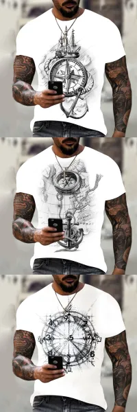 Design Graphic Butterfly Cosmic Print White T-Shirt - 2