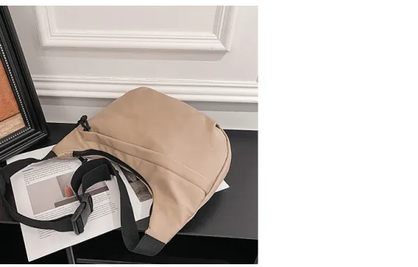 Design Minimalist Black Hobo Crossbody Bag - 35
