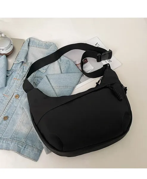 Design Minimalist Black Hobo Crossbody Bag - 36