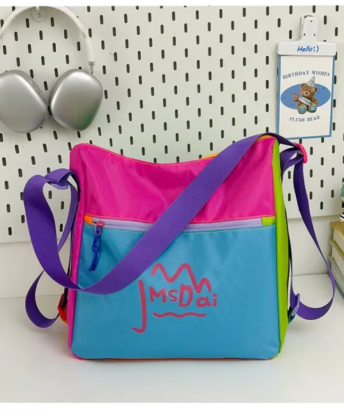 Design JMsDai Colorblock Hobo Bag Multicolor Shoulder Bag Hobo Bag - 39