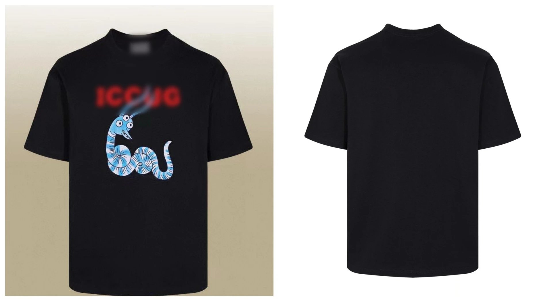 Gucci Rabbit Logo Print Black T-Shirt - 11