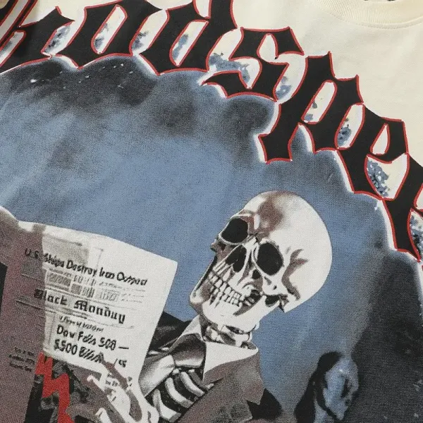 Godspeed Black Monday Newspaper Print T-Shirt - 23
