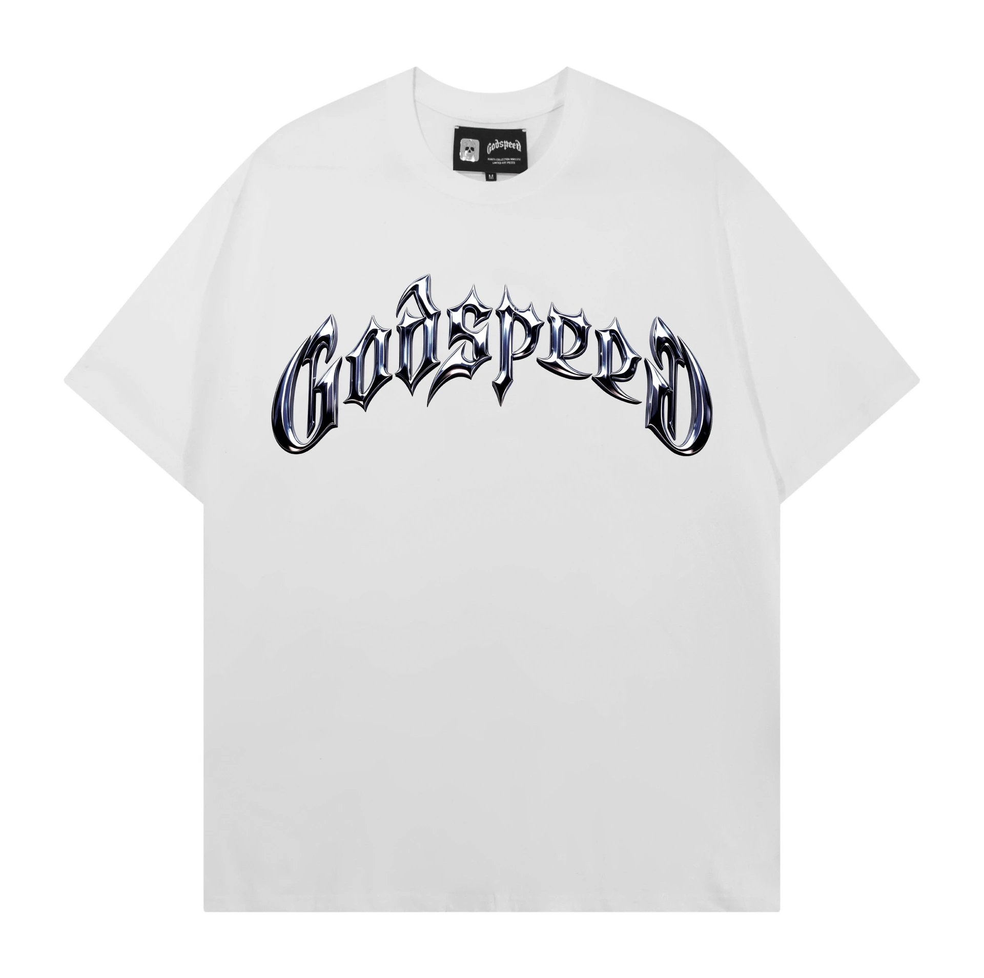Godspeed Gothic Logo White T-Shirt