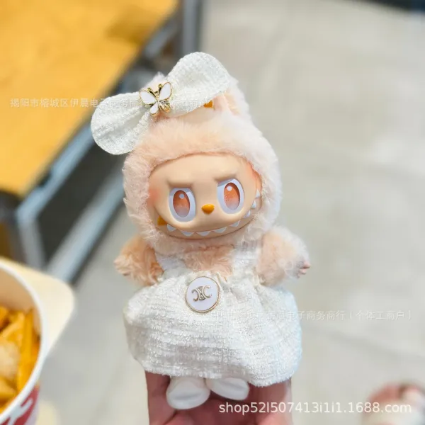Chanel Chanel-Inspired Tweed Bow Headband in Pink with Butterfly and CC Logo Accessories - 9