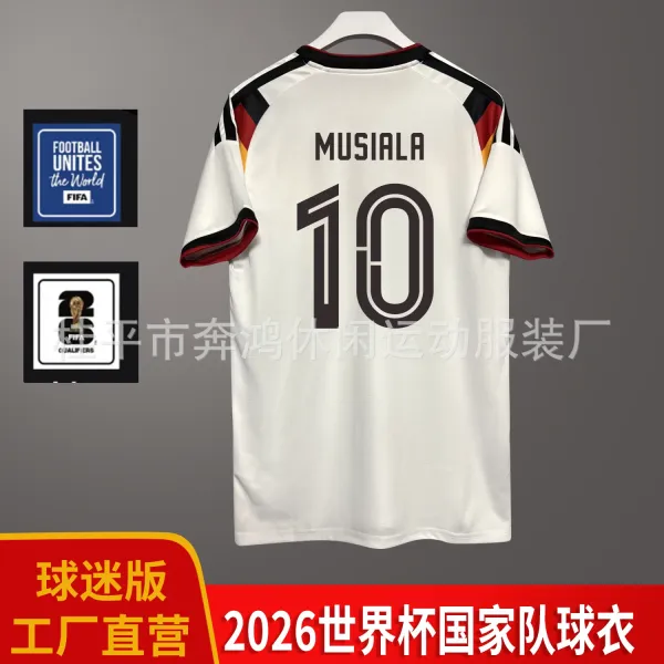 Design Germany National Team 2026 World Cup Fan Edition White Jersey - 6