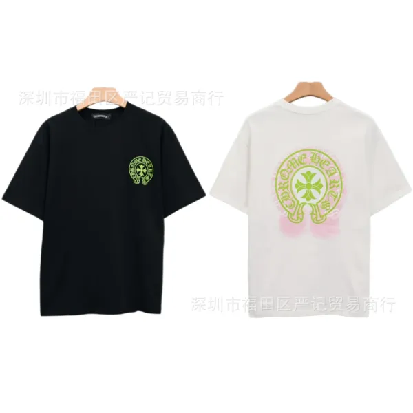 Chrome Hearts American Flag Graphic T-Shirt Black - 13