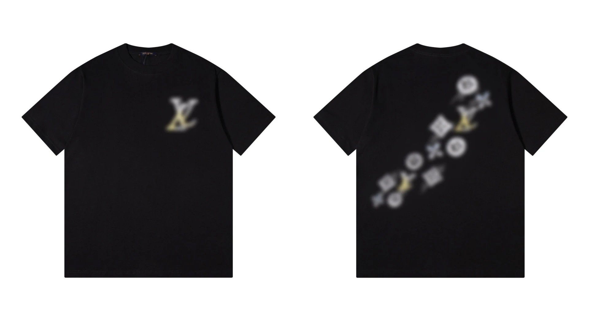 Design Abstract Print White T-Shirt - 3