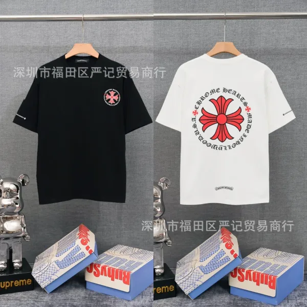 Chrome Hearts American Flag Graphic T-Shirt Black - 23