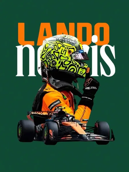 Design Lando Norris F1 Graphic T-Shirt Forest Green - 9