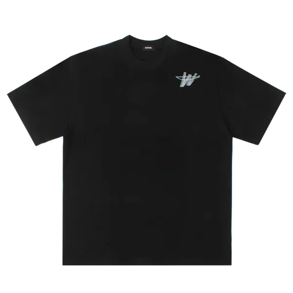 Versace Medusa Wings Red Embroidered White T-Shirt - 5