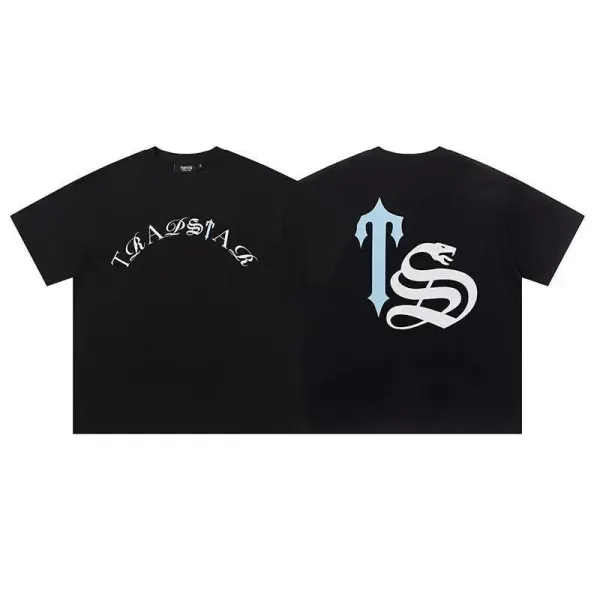 Trapstar Tra Star Blue Print White T-Shirt - 19