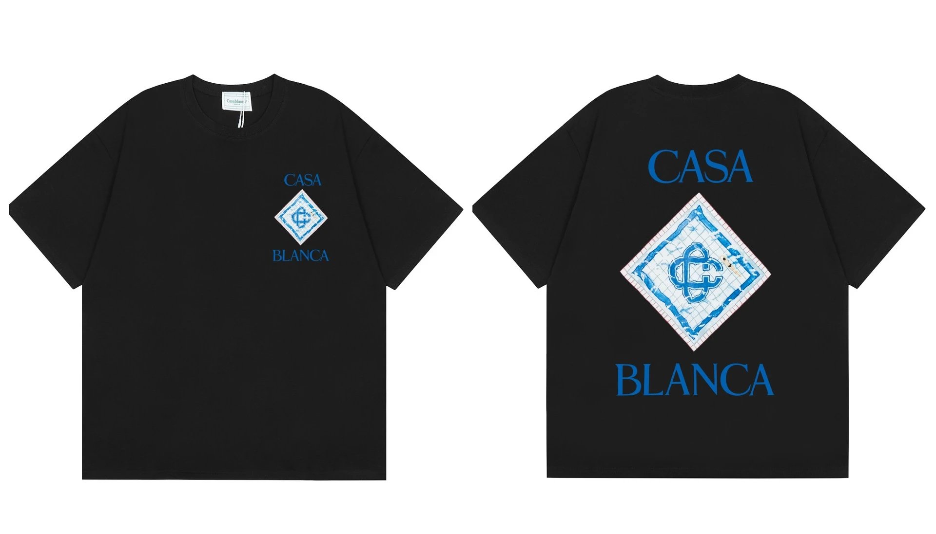 Casablanca Casa Blanca Diamond Logo Black T-Shirt