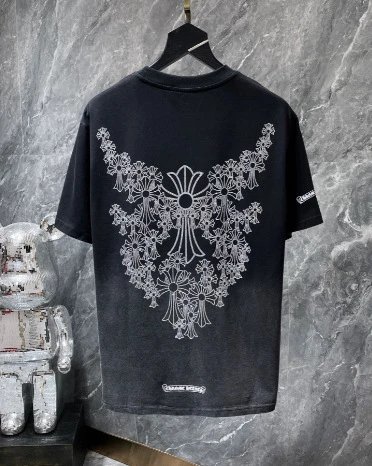 Chrome Hearts Multicolor Cross Flower Print T-Shirt - 27
