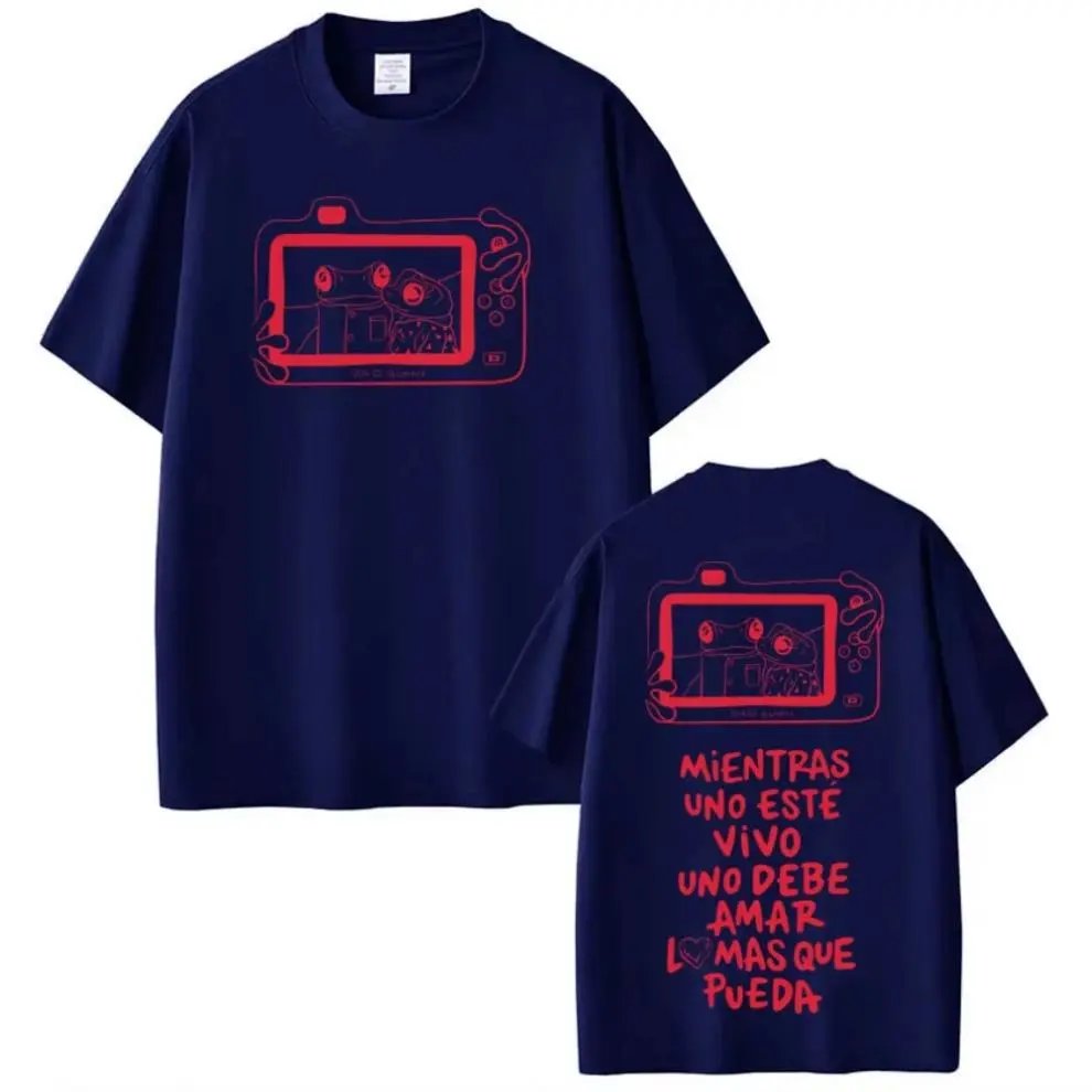 Design Camera Frog Graphic T-Shirt Gray - 25