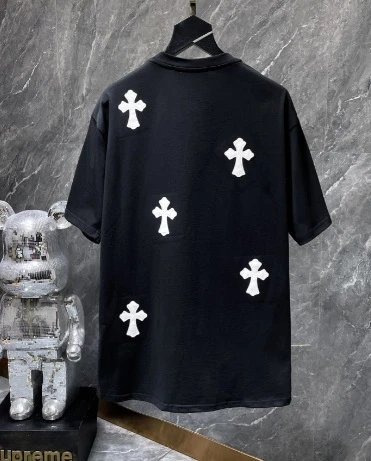 Chrome Hearts Multicolor Cross Flower Print T-Shirt - 38