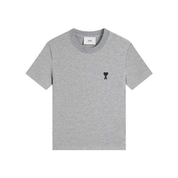 AMI Paris Classic Heart Logo Beige T-Shirt - 26
