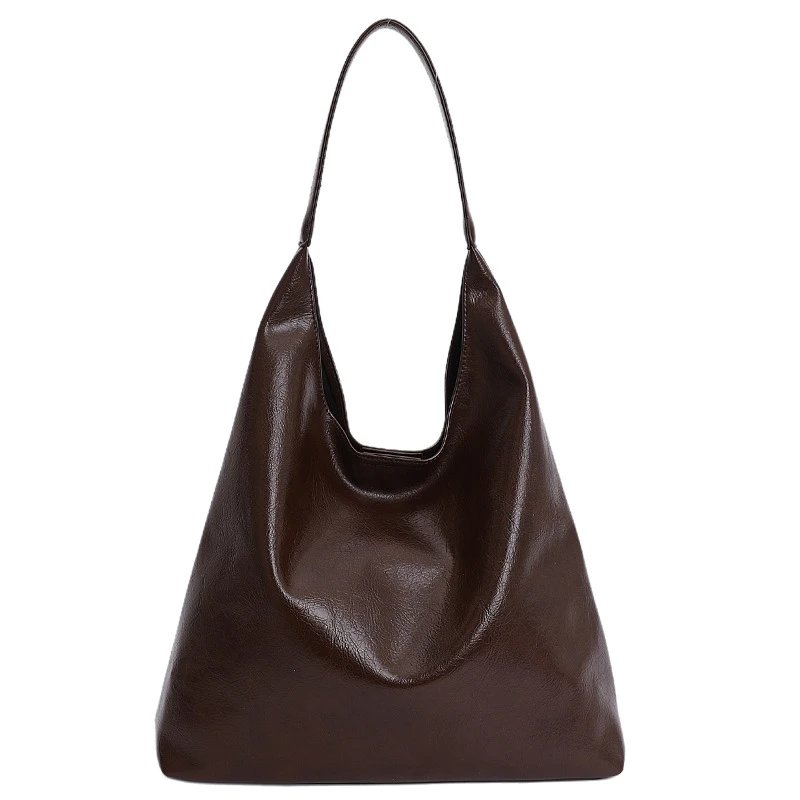 Hobo Bag Brown Leather Shoulder