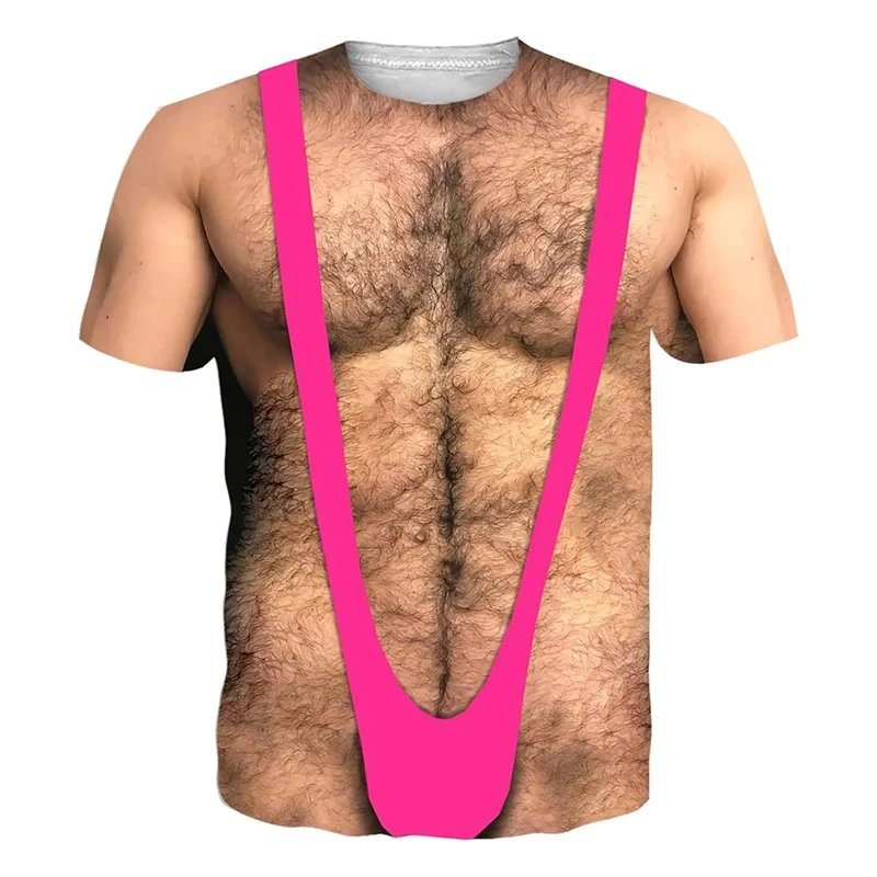 Design 3D Printed Red Bikini-Print T-Shirt - 5