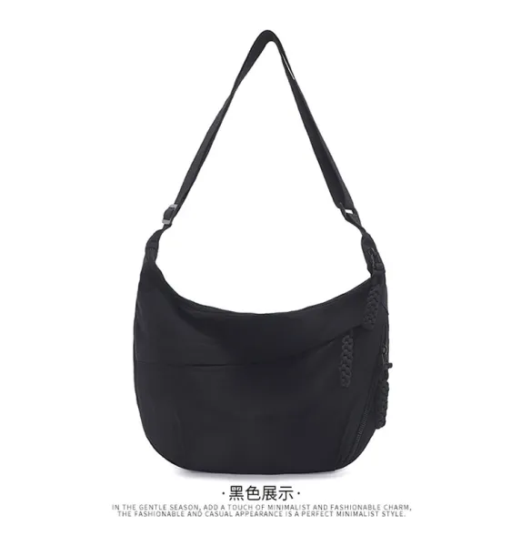 Design Hobo Bag Blue Minimalist Shoulder Bag - 44