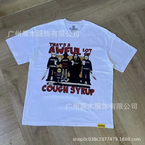 Design That's A Awful Lot Cough Syrup Graphic T-Shirt Black - 21