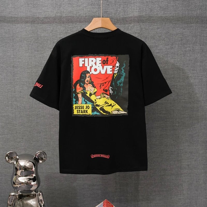 Chrome Hearts x Jesse Jo Stark Fire of Love Graphic T-Shirt White - 21