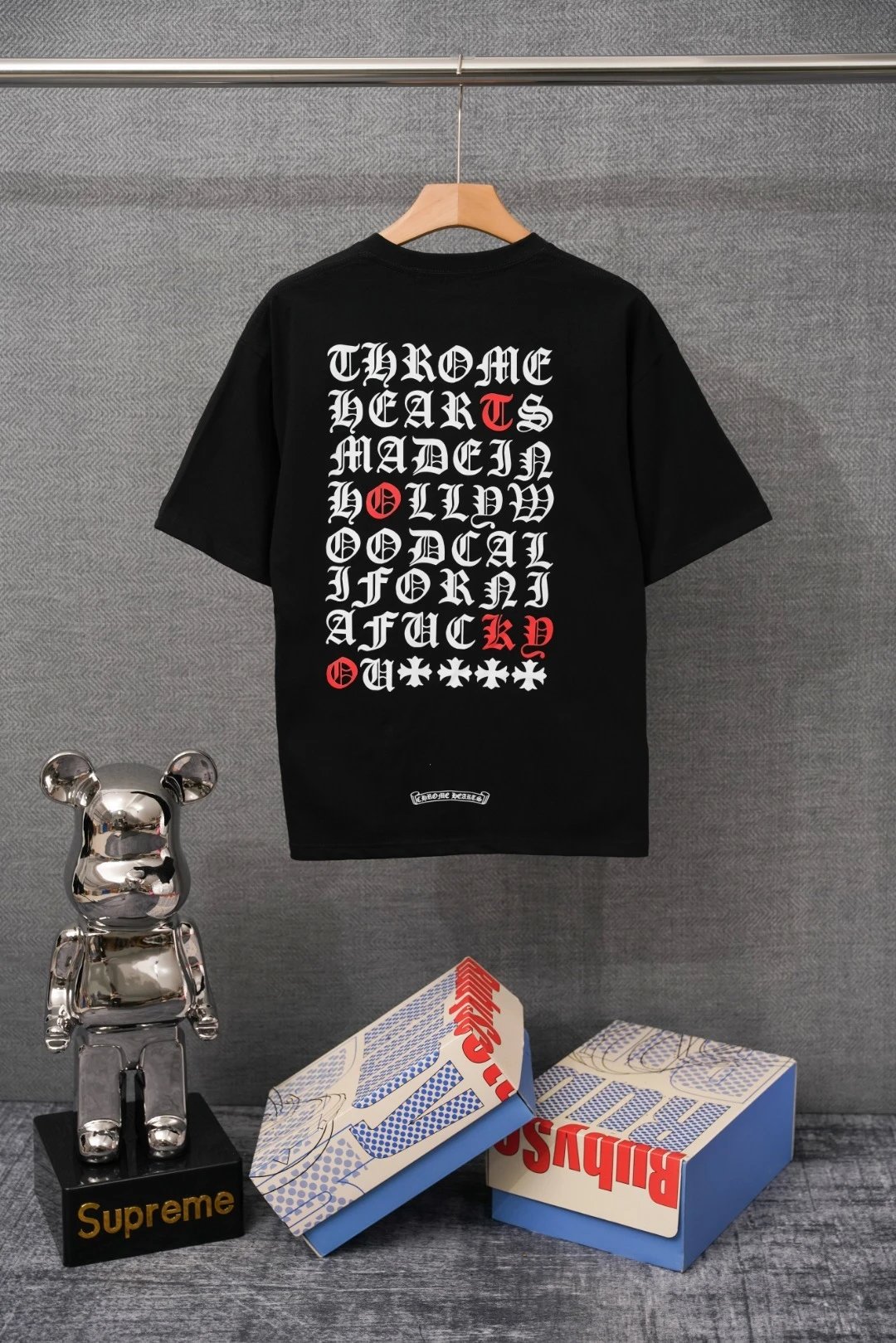Chrome Hearts x Jesse Jo Stark Fire of Love Graphic T-Shirt White - 26