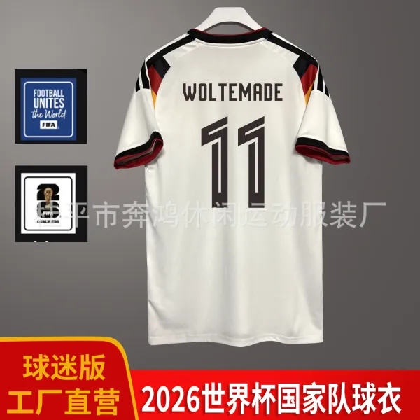 Design Germany National Team 2026 World Cup Fan Edition White Jersey - 7