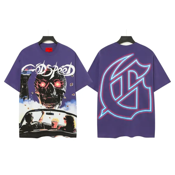 Godspeed Skeleton Graphic Black T-Shirt - 25