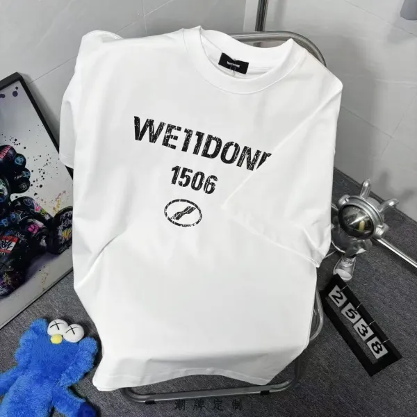 Design Wetoo Speed Graphic Print White T-Shirt T-Shirts - 35
