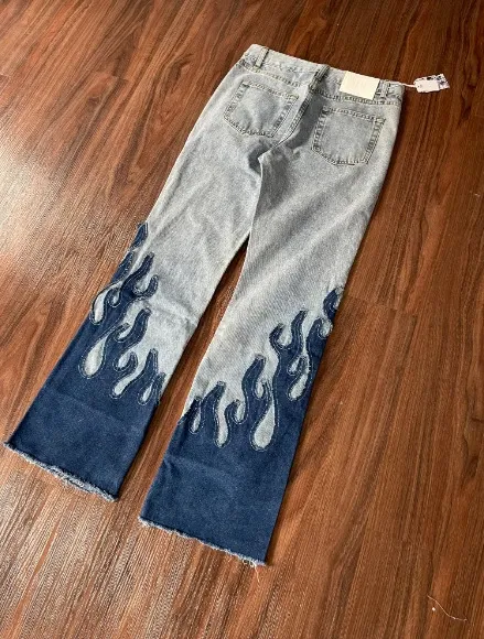 Design Ruched Flare Jeans Black - 3