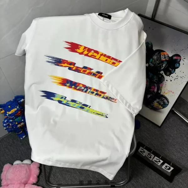 Design Wetoo Speed Graphic Print White T-Shirt T-Shirts - 48