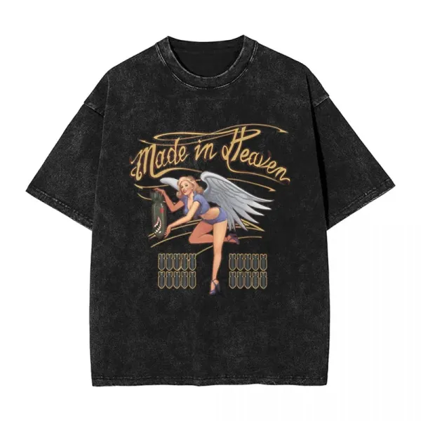 Design Made in Heaven Graphic Acid Wash T-Shirt - 1