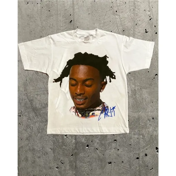 Cactus Jack x Custom Portrait White T-Shirt - 1