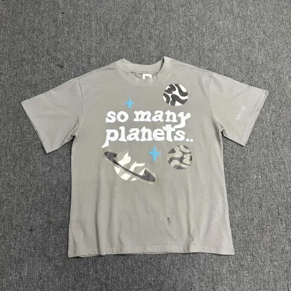 Broken Planet Born To Be Fast Raglan T-Shirt White / Blue - 2