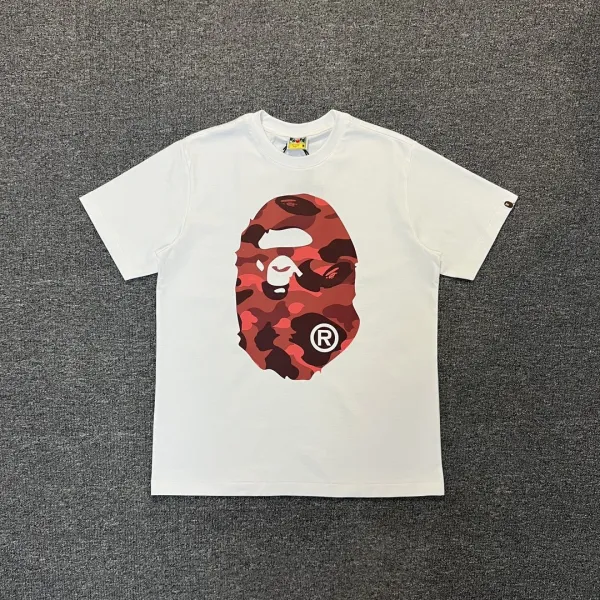 A Bathing Ape ABC Camo Big Ape Head White T-Shirt - 1