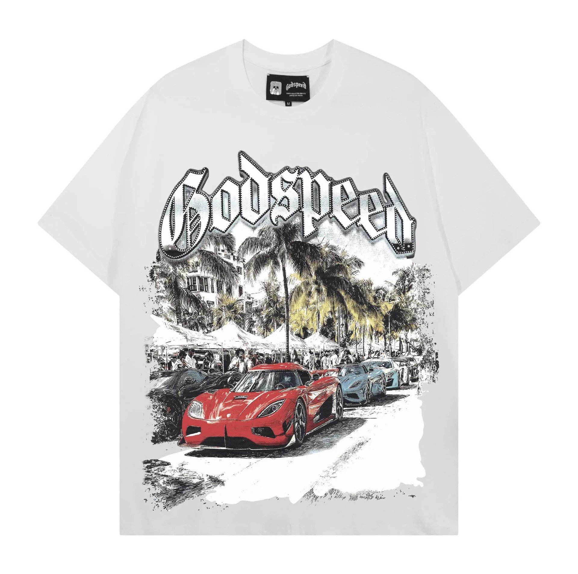 Godspeed Miami Supercar Graphic T-Shirt