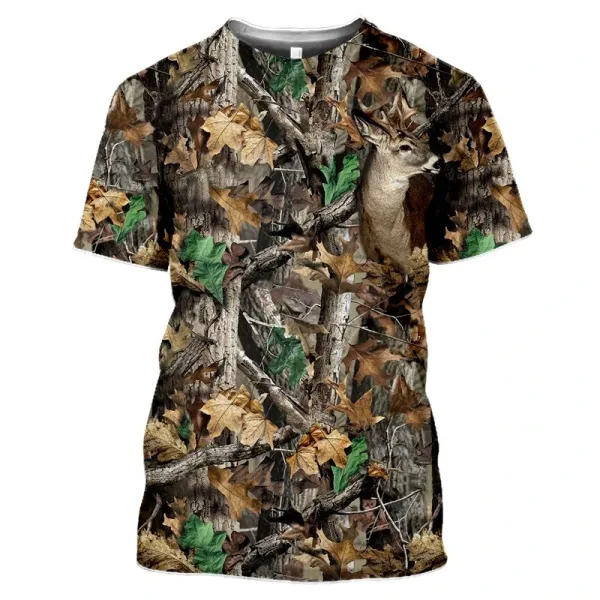Design Woodland Snipe Camo Print T-Shirt - 9