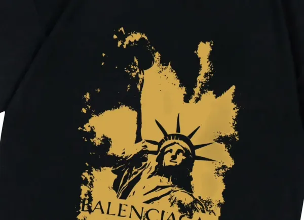 Balenciaga Paris Sunset Graphic T-Shirt Black - 22