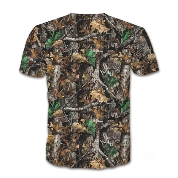 Design Woodland Snipe Camo Print T-Shirt - 19
